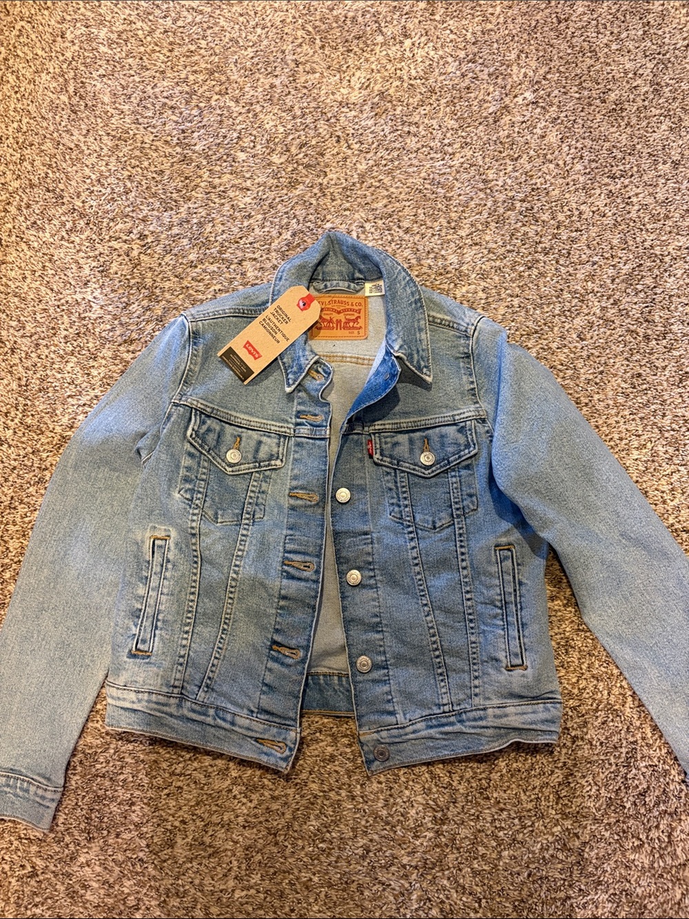 Levi's Womens Light Wash Denim Jacket - Blue